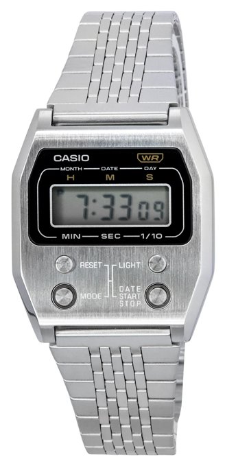 時計 CASIO A1100 d-1 Casio Vintage Digital Stainless Steel Quartz A1100D-1 Unisex Watch